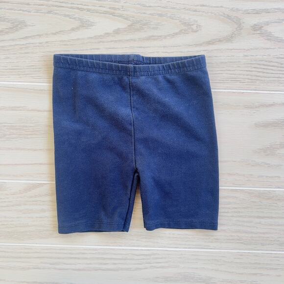Garanimals Toddler Girl's 3T Chambray Stretch Dark Knit Denim Shorts - Picture 1 of 3